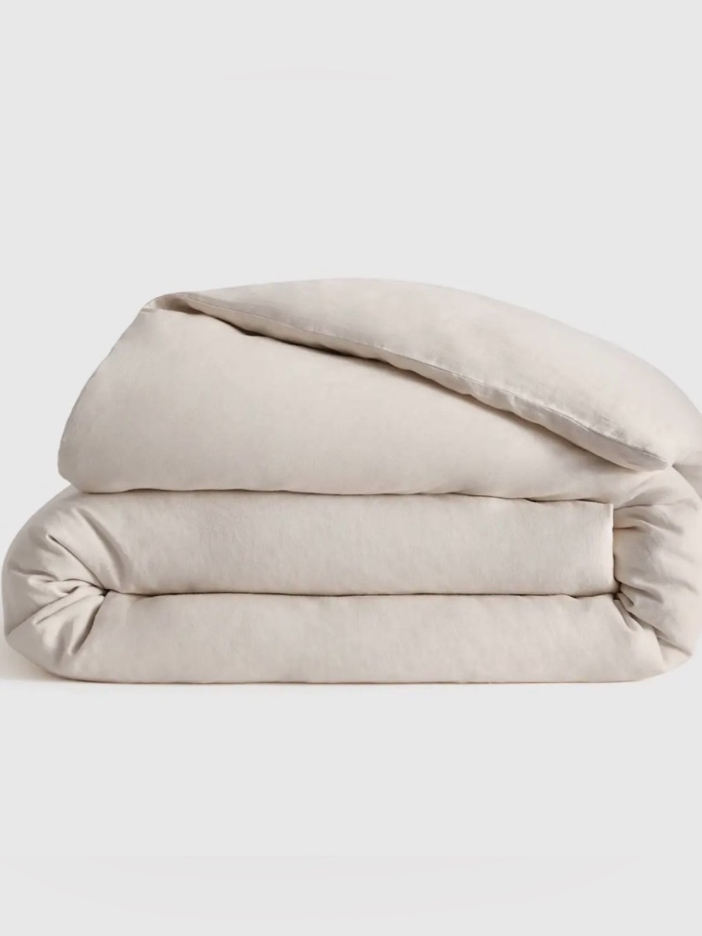 NWOT - Quince European Linen Duvet Cover - King (Sand)